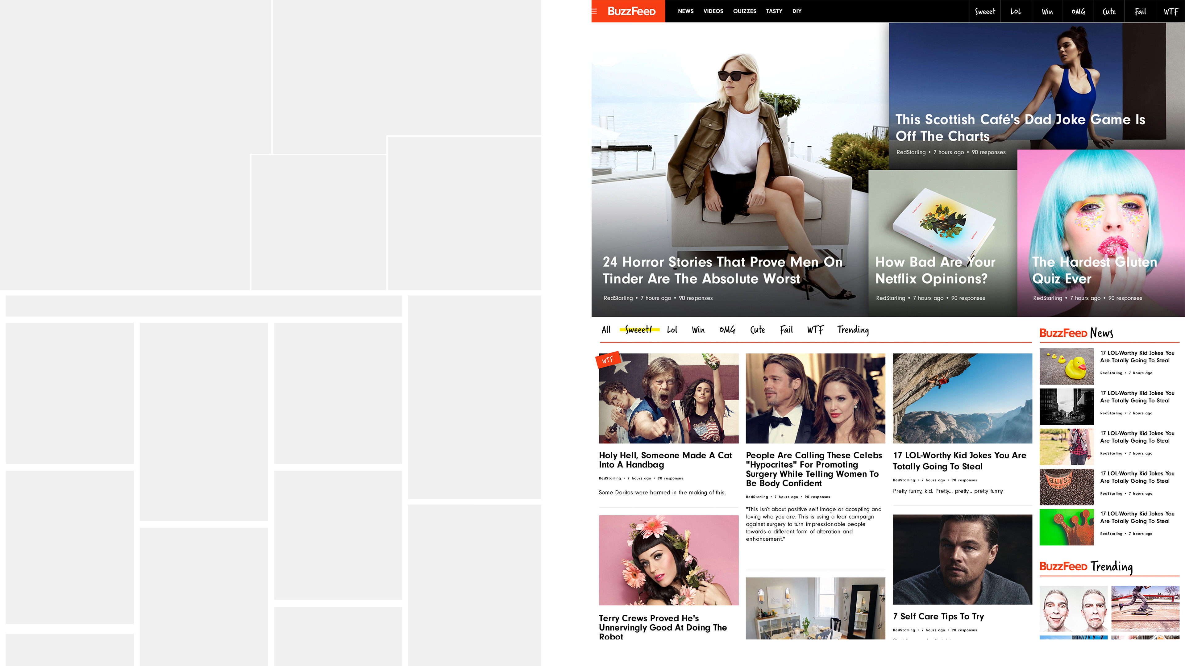 Buzzfeed Redesign and Rebrand by Titus Klein