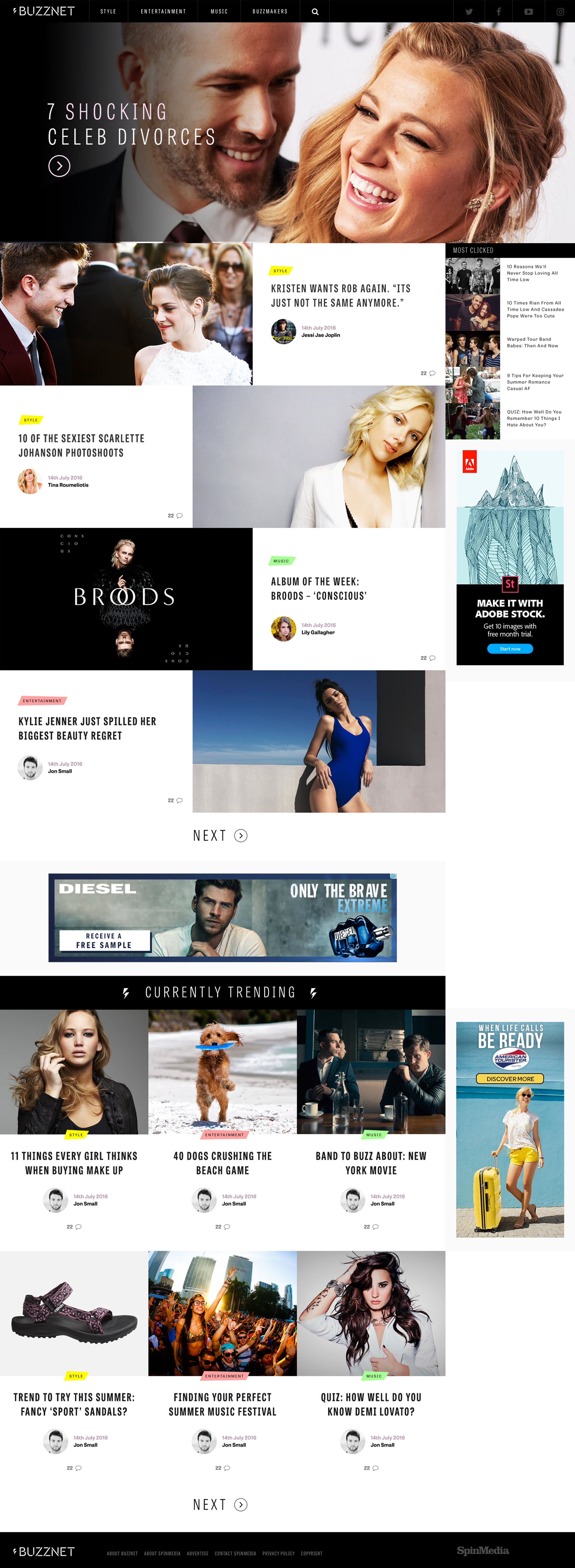 BuzzNet Website Redesign by Titus Klein