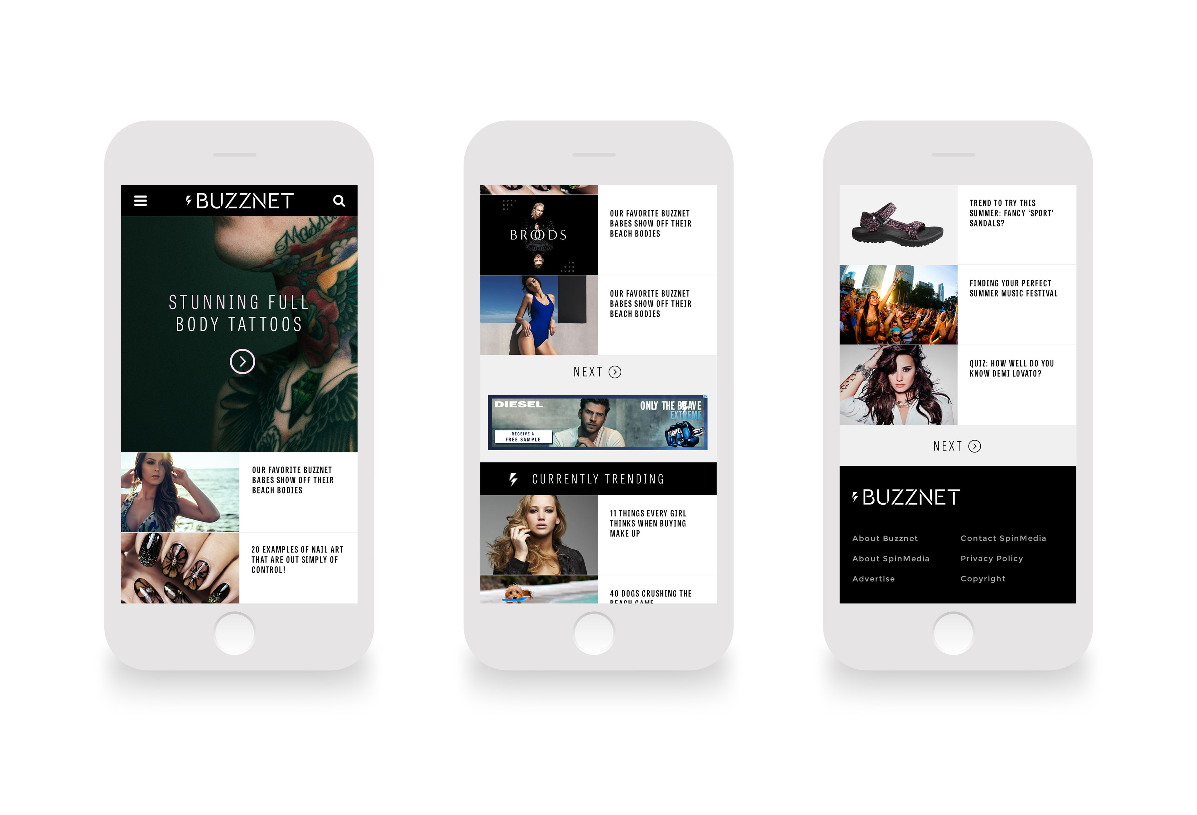 BuzzNet Website Redesign by Titus Klein