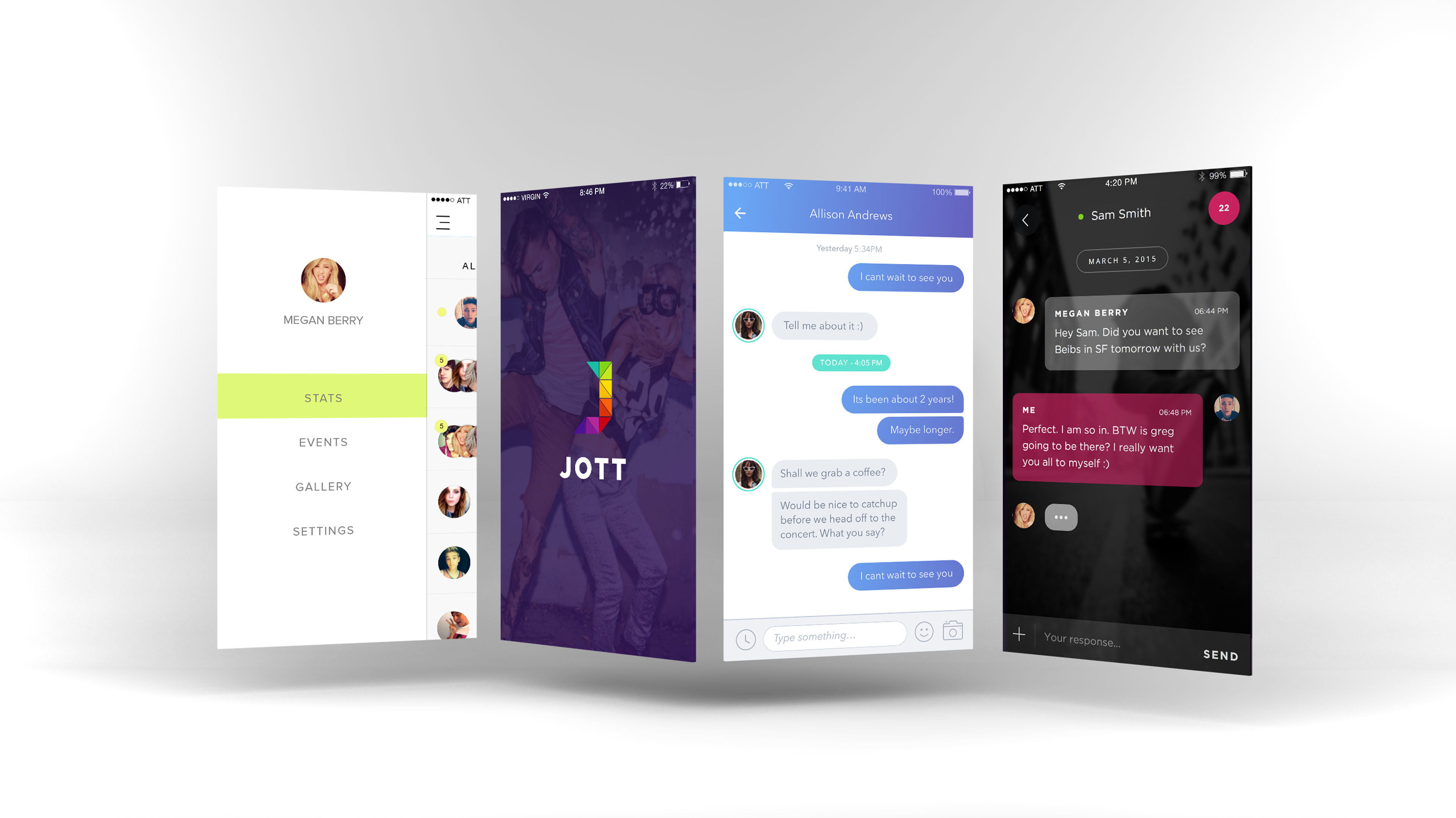 Jott iOS App Design - Titus Klein