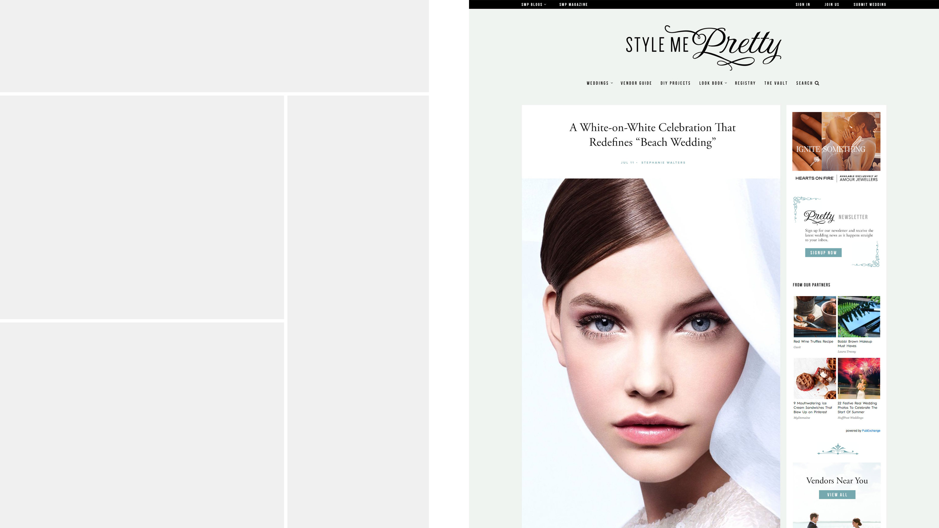 Style Me Pretty Redesign by Titus Klein