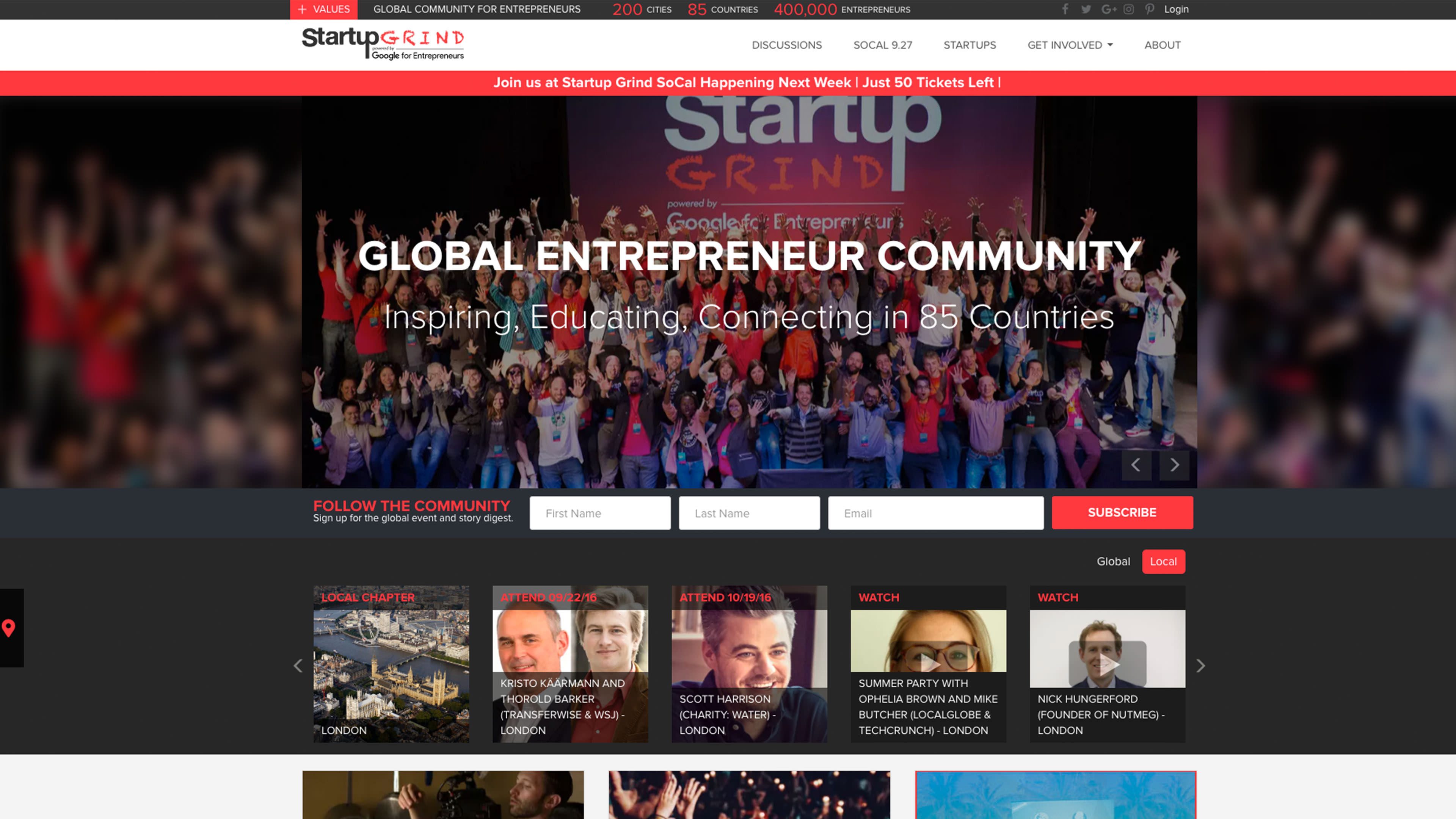 Startup Grind Redesign and Rebrand by Titus Klein