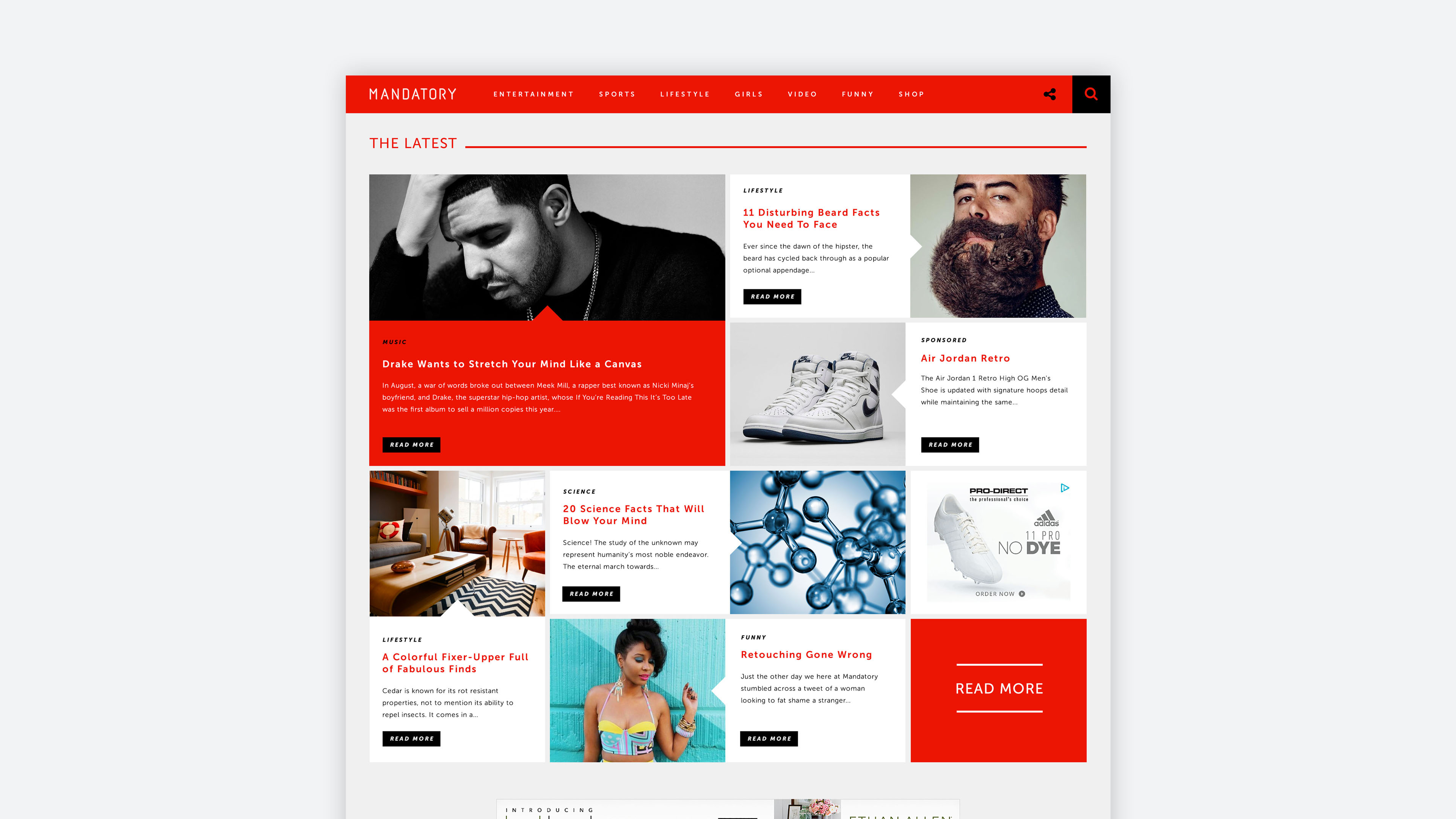 Mandatory website redesign by Titus Klein