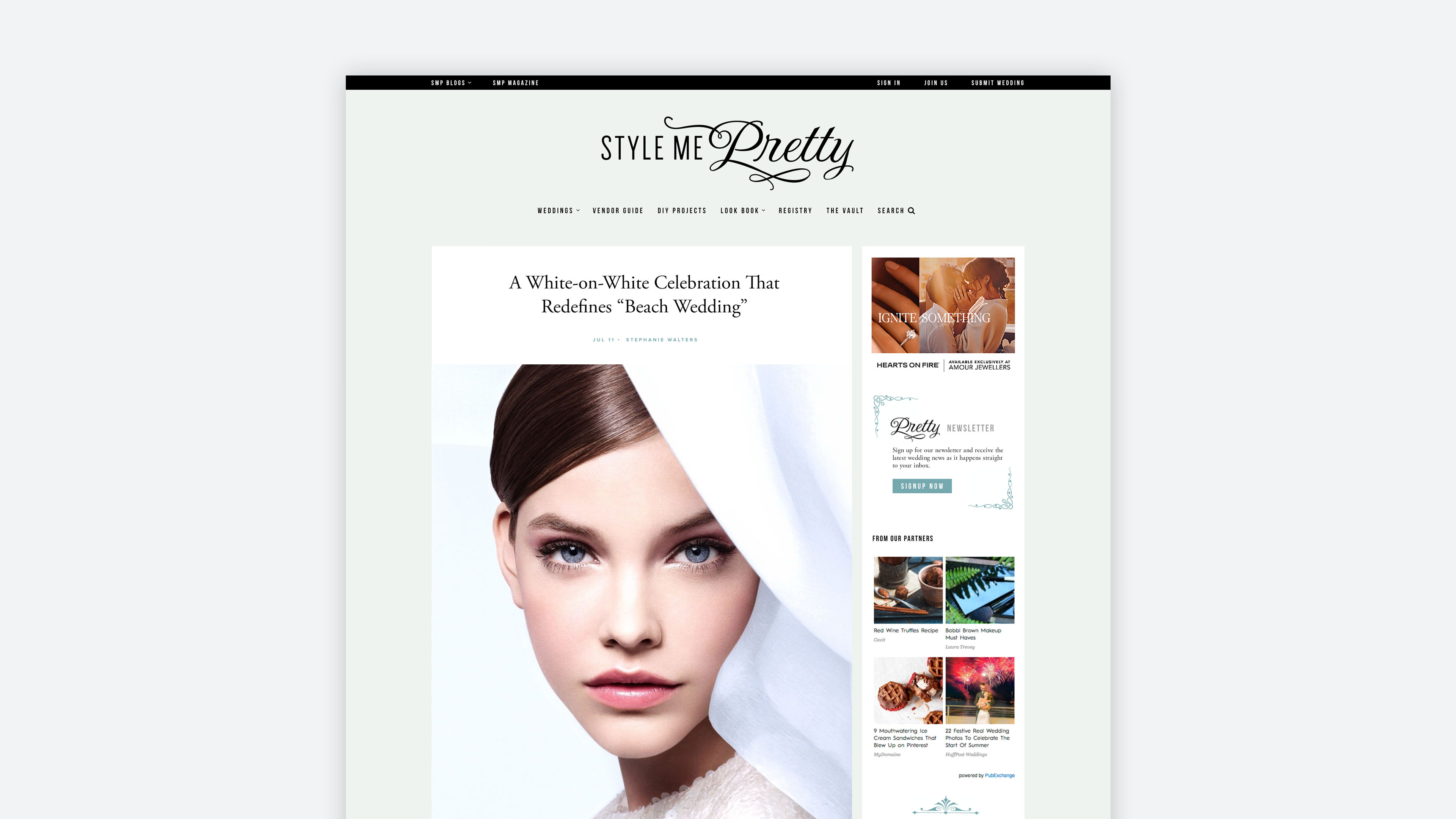 Style Me Pretty Redesign by Titus Klein
