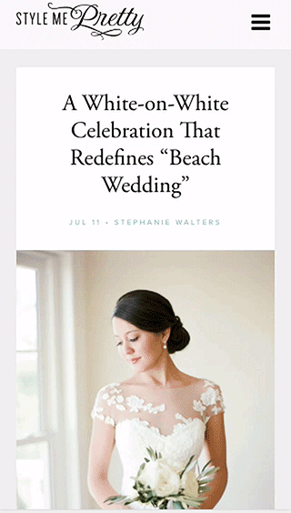 Style Me Pretty Redesign by Titus Klein