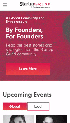 Startup Grind Redesign and Rebrand by Titus Klein